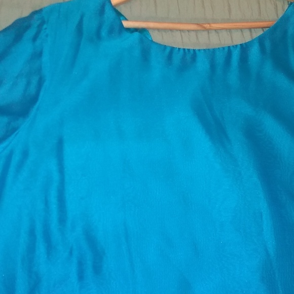 TAHARI Arthur S. Levine Ombre Dress in Blue Size 22W - Picture 7 of 9